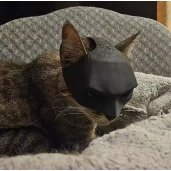 Bat Cat Avenger Mask Black Matte Bat Mask Superhero Pet Toys Cat Bat Pet Man Mask for Cat and Dogs Spooky Make-up Party Toy 6