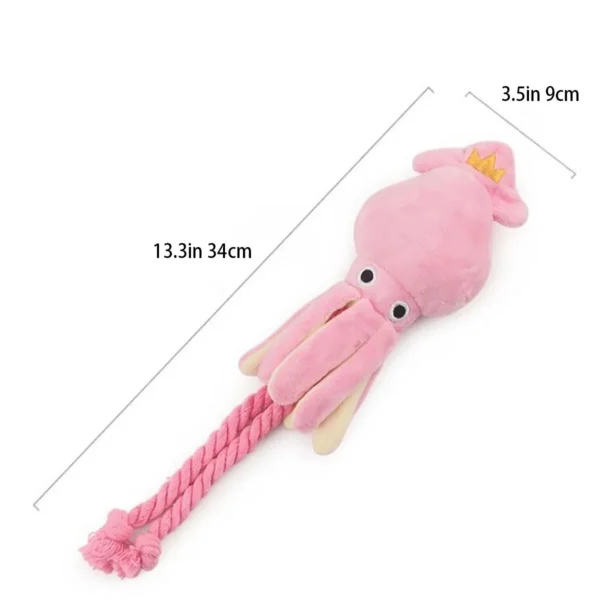 Supet Pet Octopus Plush Rope Toy Is Bite-resistant, Fun and Interactive, Suitable for Indoor and Outdoor Use 3