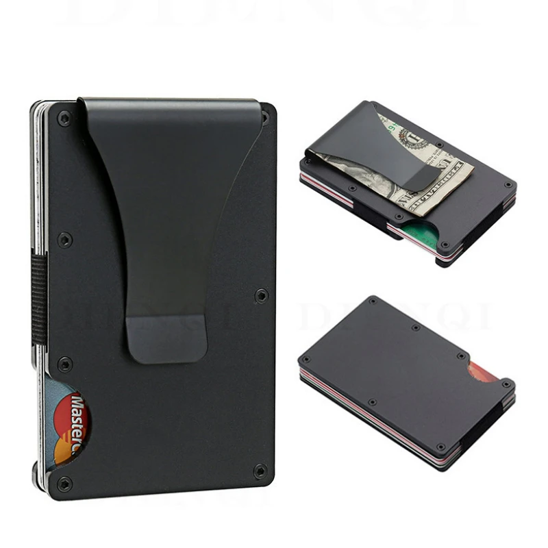 Slim Wallet For Men - Front Pocket RFID Blocking Minimalist Wallet For Men - Metal Wallet With Money Clip For Men 1