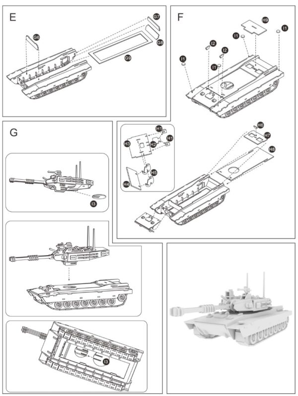 M1 main battle tank laser stereo puzzle - Image 6