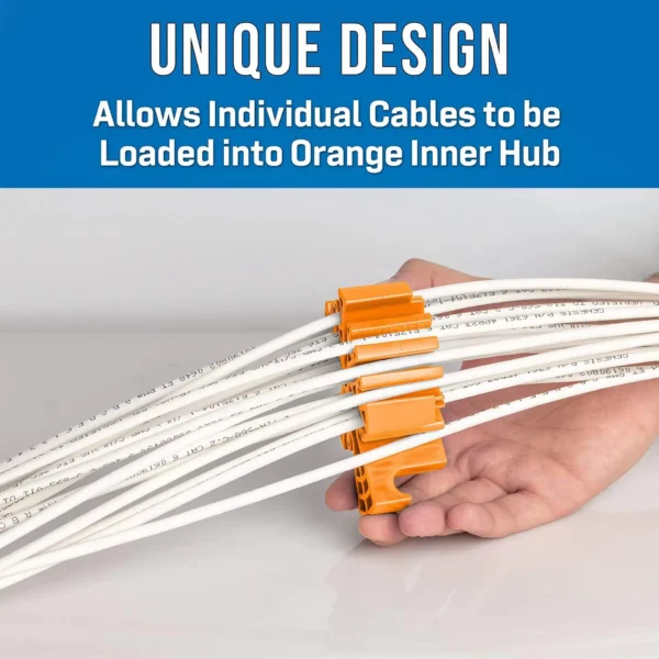 Network Carding Device Cable Comb Fireproof ABS Plastic Generic Cabling Category 5 And 6 Network Cables Laying And Carding Tools 4
