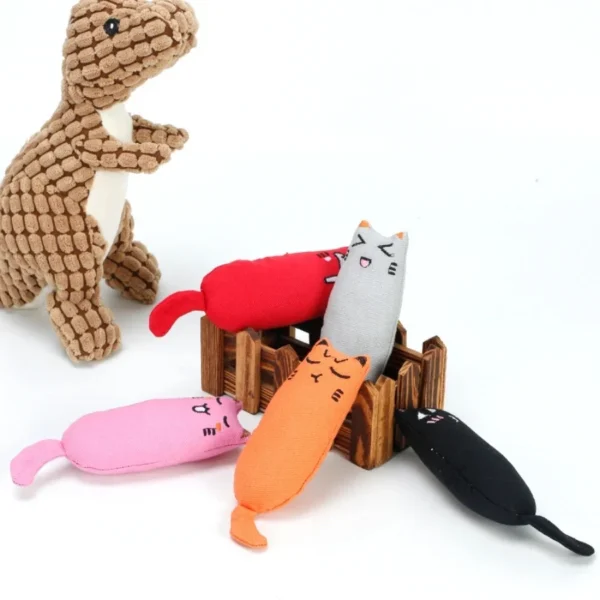 Rustle Sound Catnip Toy Cats Product For Pets Cat Toys For Kitten Teeth Grinding Cat Plush Toy Thumb Pillow Pet Accessories 6