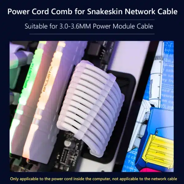 24PCS/Lot PC Cable Comb Motherboard 6/8/24Pin Cable Comb Computer Wire Management Clamp PC Power Wires Clip Organizer Dresser 3