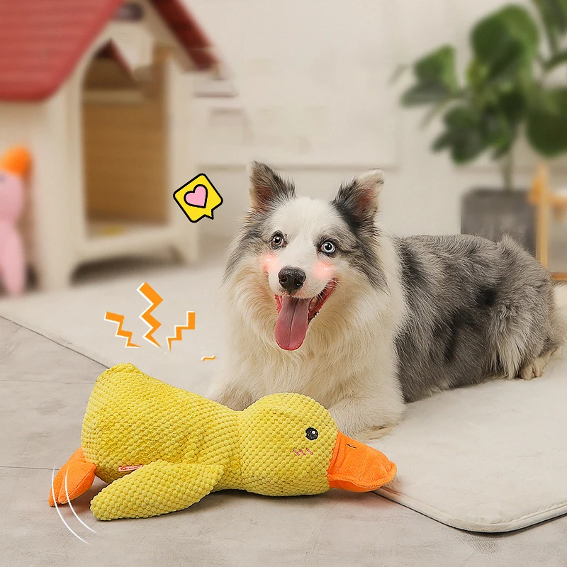 HOOPET VIP Dog Sleeping Toy Duck Chew Sounding Toy for Medium Large Dogs Outdoor Interactive Pet Training Toy Dog Accessories 1