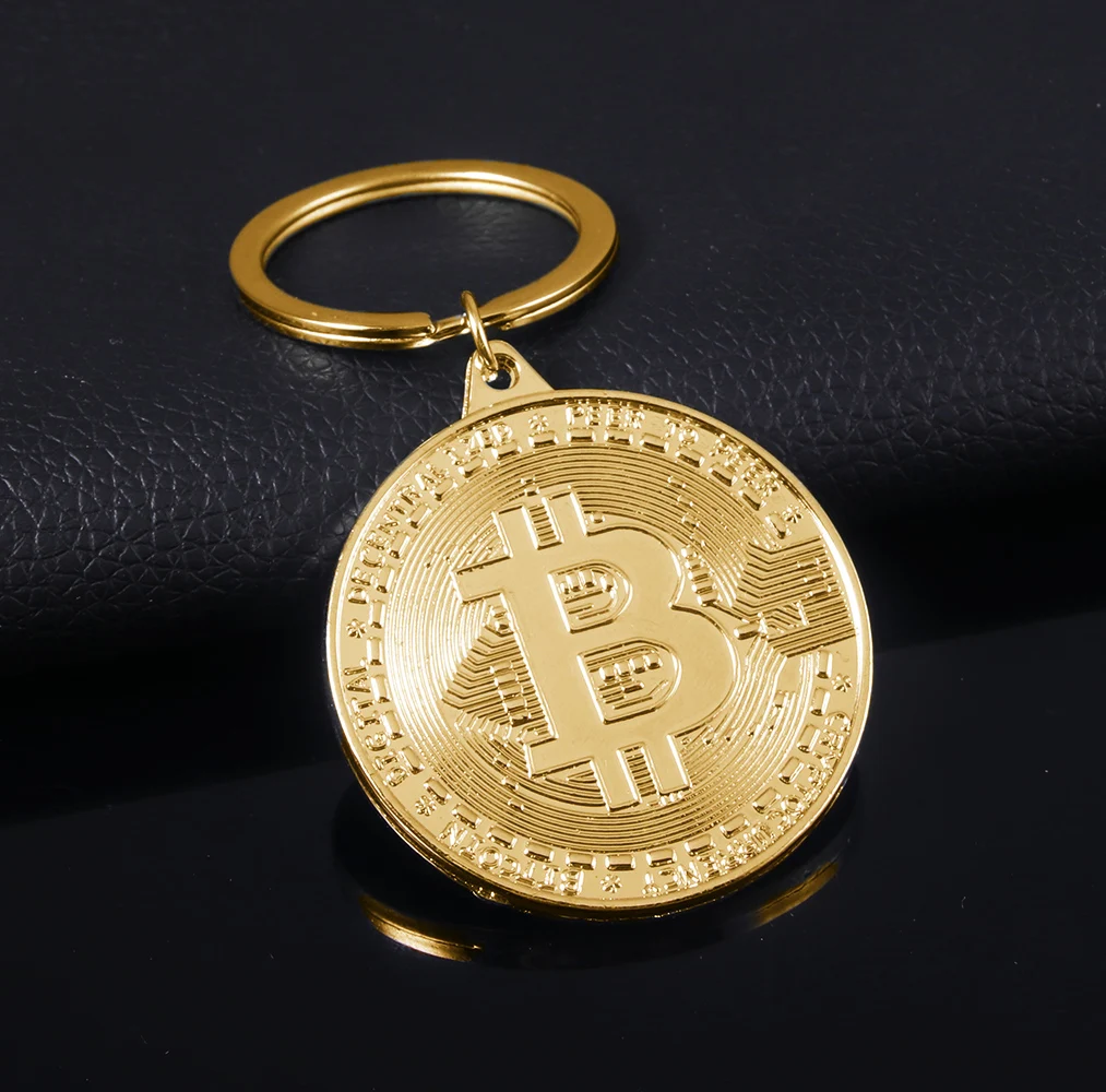 2023 Newest Bitcoin Keychain Music Band Keyring Pendant Women and Men Jewelry Collection Gift 1