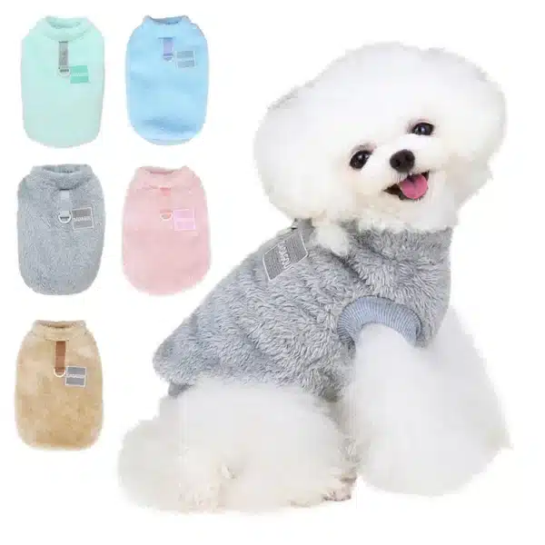 Fleece Pet Clothes Warm Dog Vest Coat Pullover Puppy Sweater Cat Apparel for Chihuahua Yorkie Terrier Shih tzu Pet Outfit 3