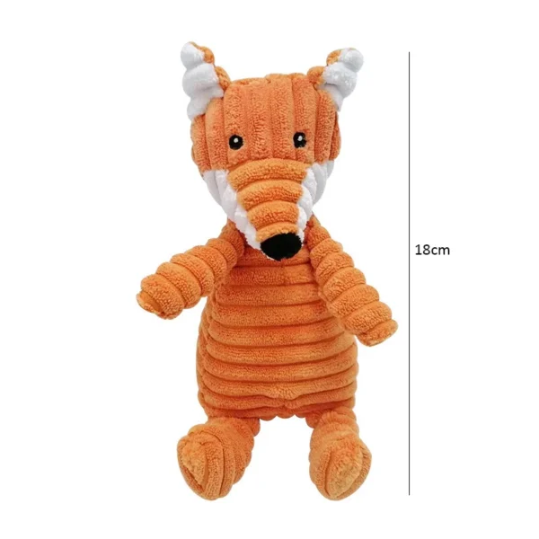 Corduroy Dog Toys for Small Large Dogs Animal Plush Dog Squeaky Toy Puppy Chew Toys Bite Resistant Pet Toy For Dogs Squeaker 5