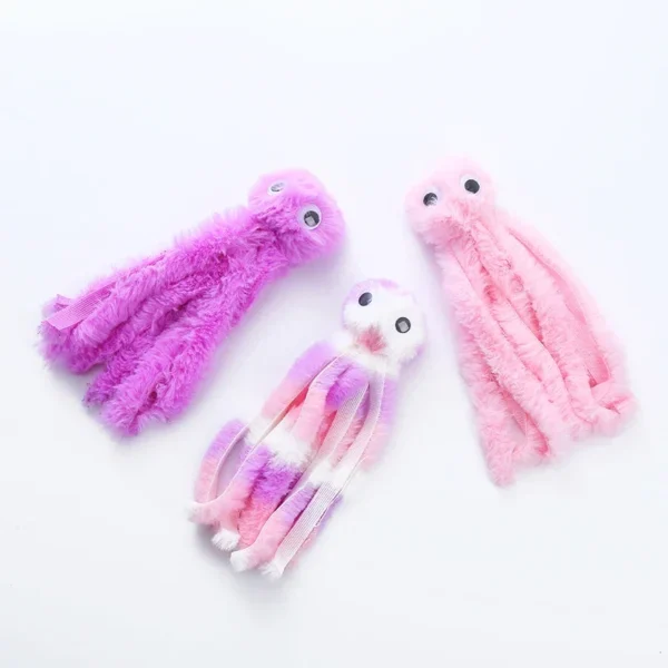 Cat toy Cute octopus plush toy bite resistant teeth interactive play pet supplies 3