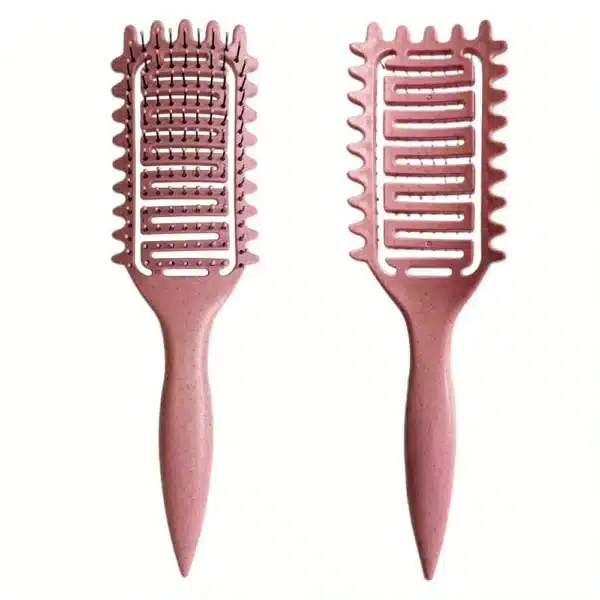 Curl Define Styling Brush Hollow Boar Bristle Detangling Hair Brush Tangled Hair Comb Shaping Defining Curls Styling Tools 5
