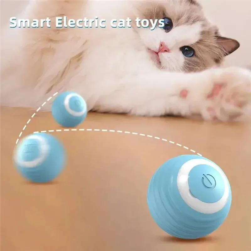 1Pcs Cat Teaser Ball Pet Toy Ball Gravity Rolling Ball Cat Self Indulgence Ball Bite Resistant And Stress Relieving 1