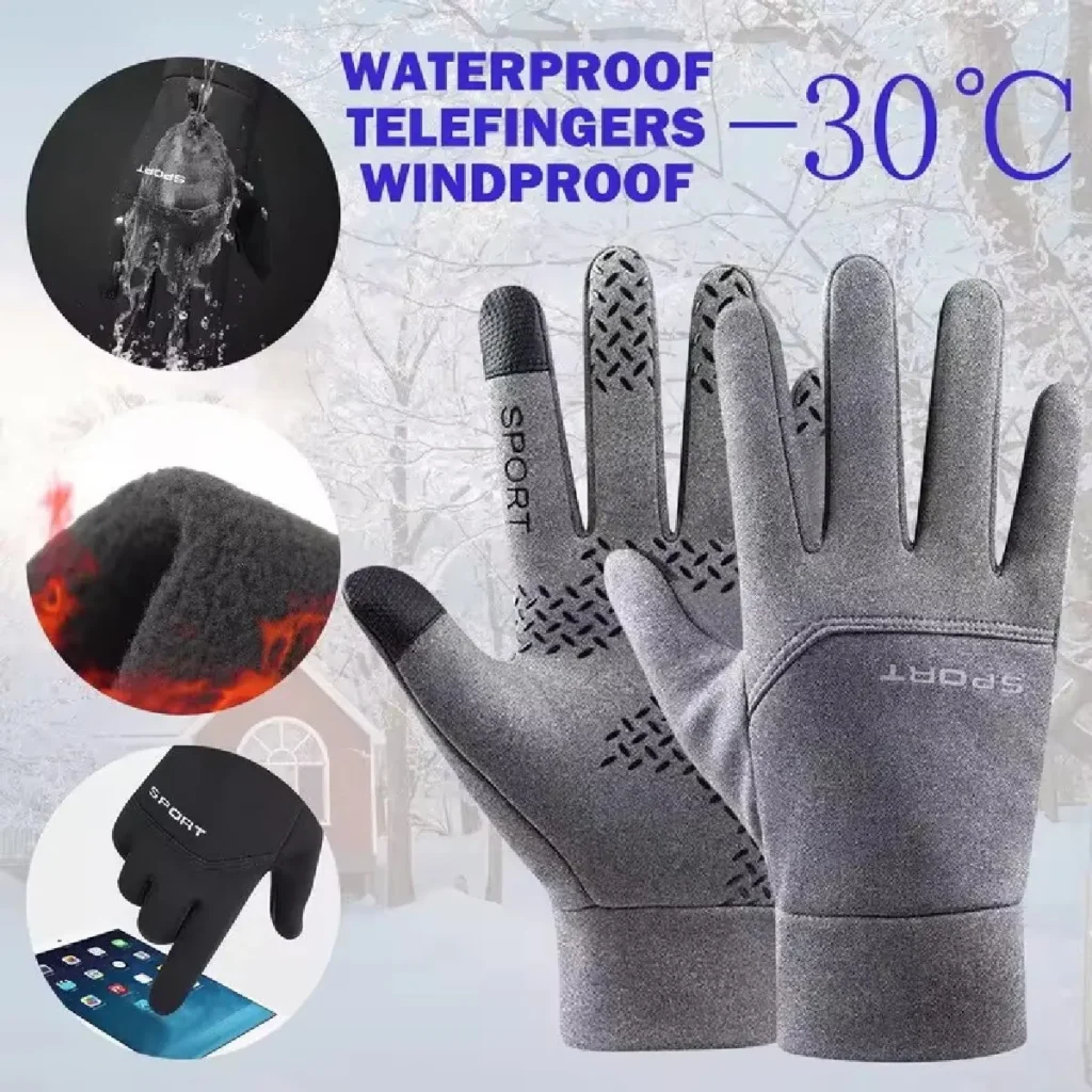 Winter Biker Gloves For Men Women Motorcycle Touchscreen Waterproof Warm Windproof Gloves Cycling Snowboard Driving Ski Sports 1