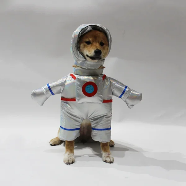 Pet Dog Halloween Clothes Funny Astronaut Self-Supporting Christmas Costume Funny Pet Cat Party Cosplay Apparel Clothing 2