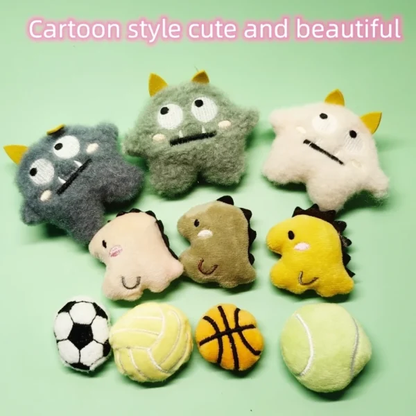 Pet Toy Set Cat Toy Set With Catmint Kitten Plush Catnip Toy With Scent Cat Mini Catnip Chewing Toy Teeth Grinding Pet Supplies 5