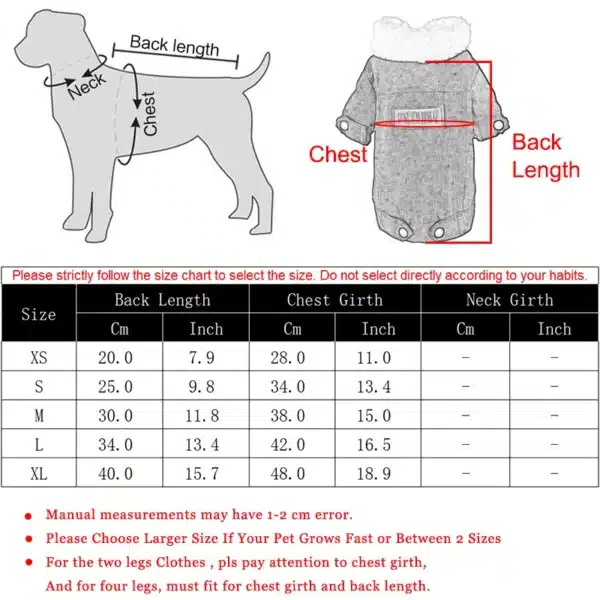 Winter Pet Clothes for Small Medium Dogs Warm Dog Coat Jacket Puppy Thicken Fleece Apparel Chihuahua Pug Clothes Pets Clothing 5