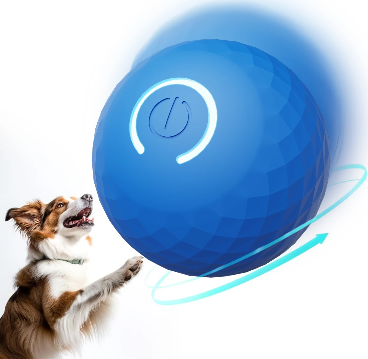 Smart Dog Toy Ball Automatic Moving Bouncing Rolling Ball for Small Medium Dog Cat Toy USB Rechargeable Dog Ball Rubber New 1