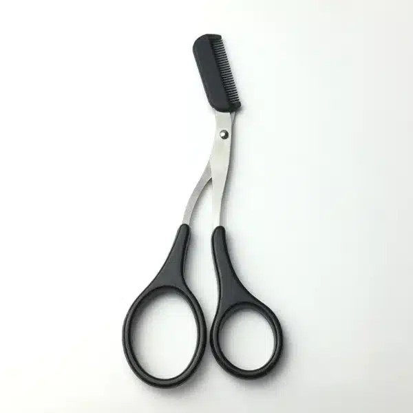 Eyebrow Trimmer Scissor with Comb Female Male Eyebrow Eyelash Scissors Safety Stainless Steel Face Razor Makeup Beauty Scissors 6