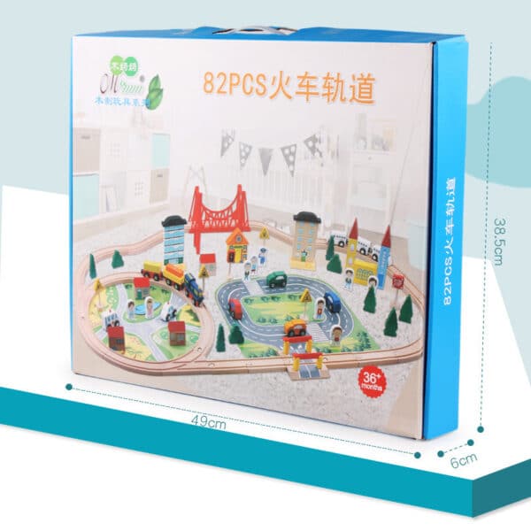 Children's Train Track Set Assembling Building Blocks Toys - Image 4