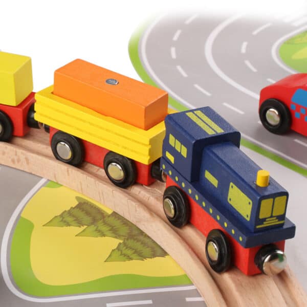 Children's Train Track Set Assembling Building Blocks Toys - Image 5