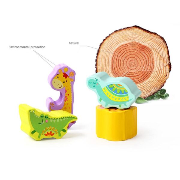 Wooden Animals BalanceBblocks Play For Children - Image 4