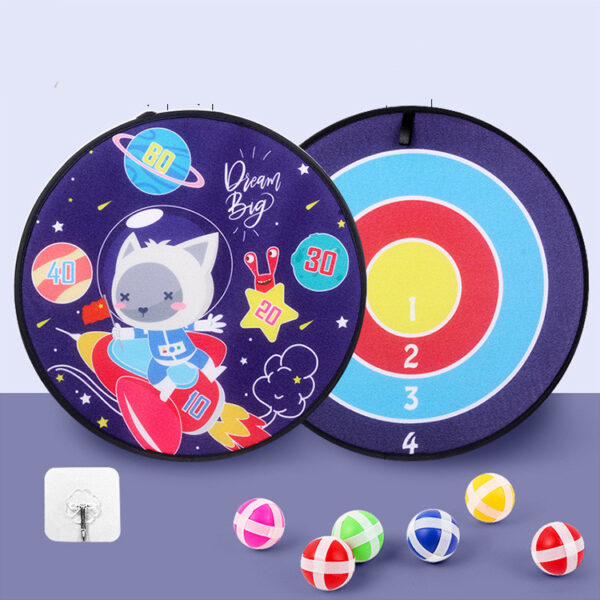 Spot Wholesale Children's Sticky Ball Dart Board Cartoon Fun Dart Board Plus Velvet A Variety Of Creative Cartoon - Image 6