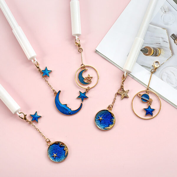 Cute Creative Planet Starry Sky Pendant Gel Pen Star Moon Pendant Pen - Image 4