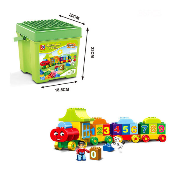 Double-layer Building Blocks Large City Train Large Particle Building Blocks - Image 4