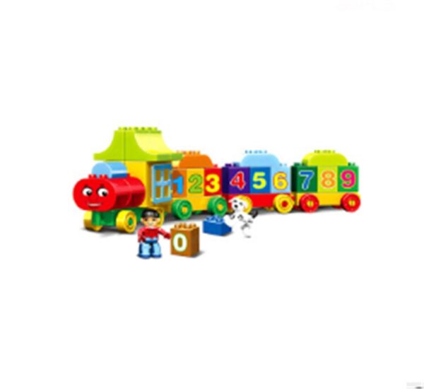 Double-layer Building Blocks Large City Train Large Particle Building Blocks - Image 3