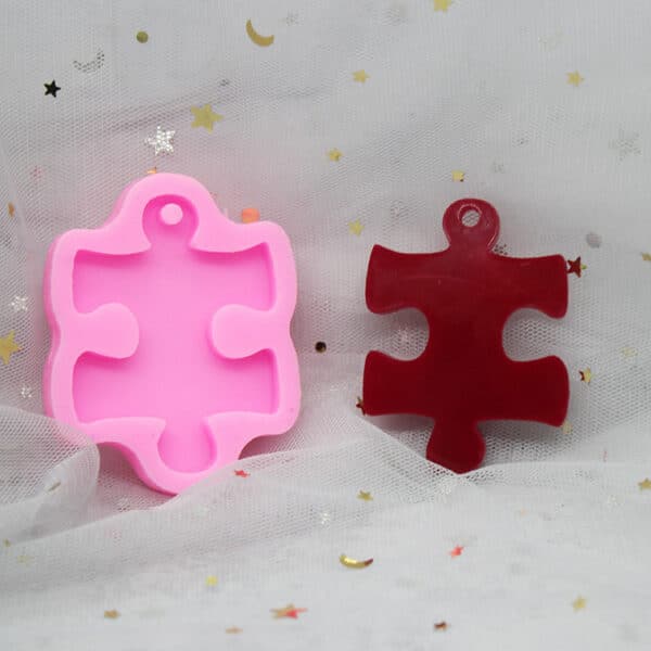 DIY Puzzle Car Aromatherapy Pendant Silicone Mold - Image 2