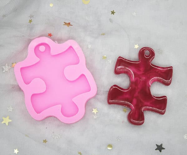 DIY Puzzle Car Aromatherapy Pendant Silicone Mold