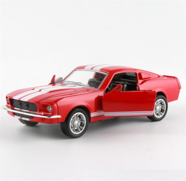 Mustang  Door Pull Back Alloy Car Alloy Toy Car Model - Image 3