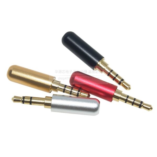 Headphone Stereo Plug Four-Channel Welding Male Head Aux Two-Channel Audio Diy Repair - Image 3