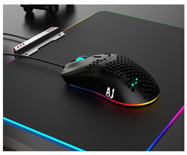 Heijue Aj390 Lightweight Wired Hollow Hole Mouse E-Sports Game Eating Chicken Mouse - Image 4
