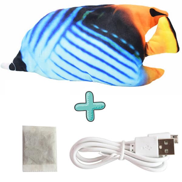 Electric Funny Cat Simulation Fish Beating Usb Jumping Cat Toy - Image 9