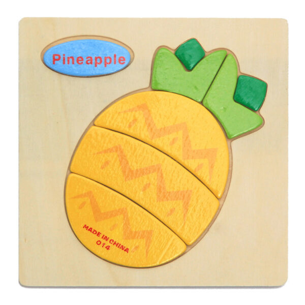 Children's Wooden Cartoon Animal Three-Dimensional Puzzle - Image 8