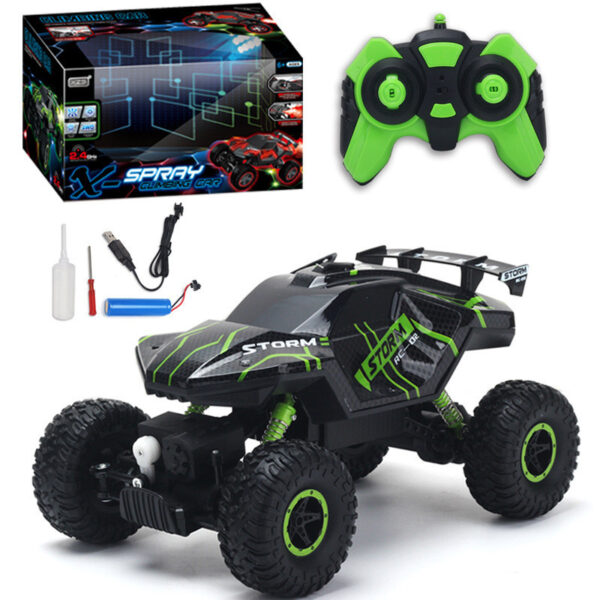 Spray Light Climbing Car Mountain Bigfoot 4WD Remote Control Car - Image 4