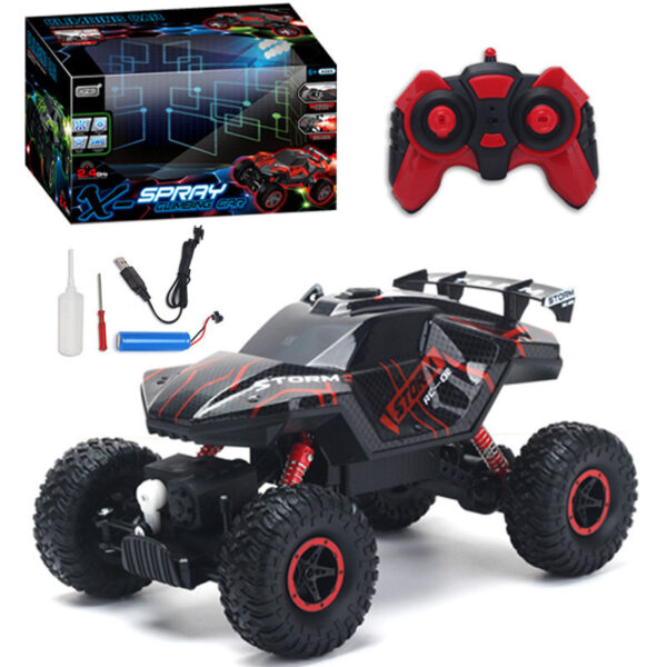 Spray Light Climbing Car Mountain Bigfoot 4WD Remote Control Car - Image 2