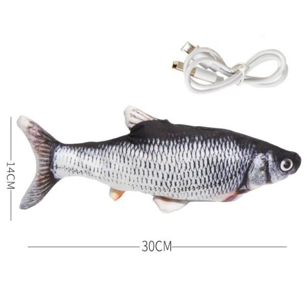 Simulation Fish Toy, Electric Cat Toy, Usb Charging, Beating Fish Plush Toy - Image 5
