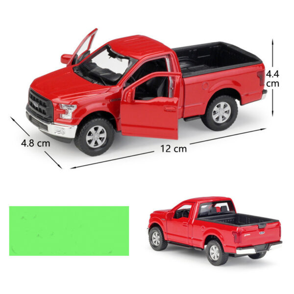 Pickup Truck Simulation Alloy Car Model Pull Back Car - Image 3