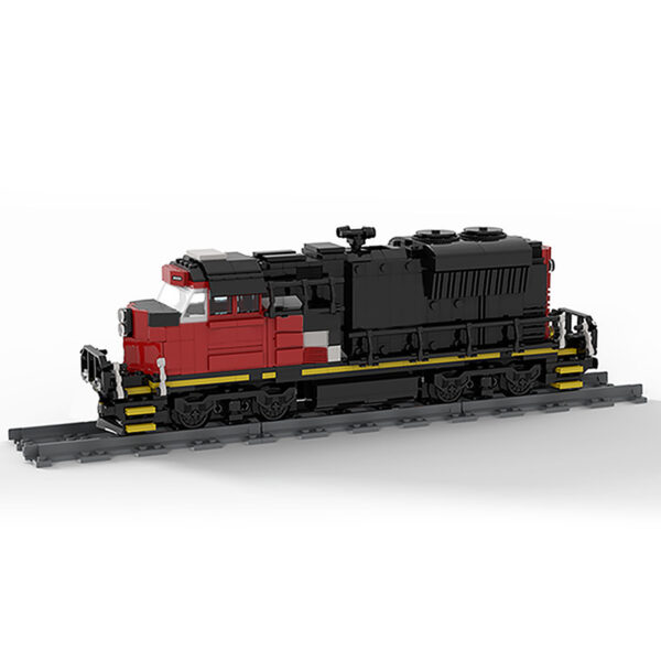 Freight Train Building Blocks MOC-47989 Cargo Train-EMD SD70M-2 CN Train - Image 3