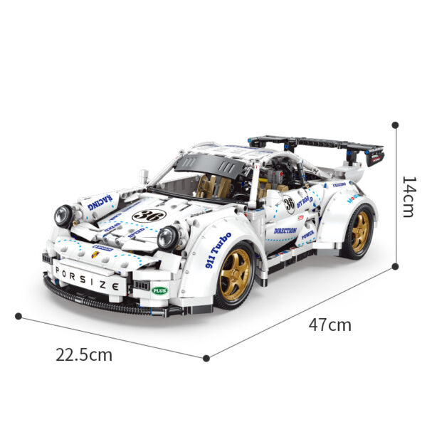 Sports Car Remote Control Assembly Model Particle Building Block Boy Toy - Image 3