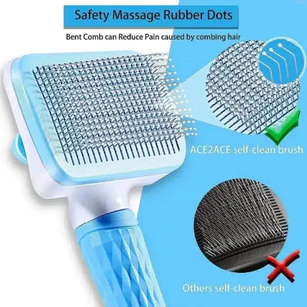 Dog Hair Remover Brush Cat Dog Hair Grooming And Care Comb For Long Hair Dog Pet Removes Hairs Cleaning Bath Brush Dog Supplies 4