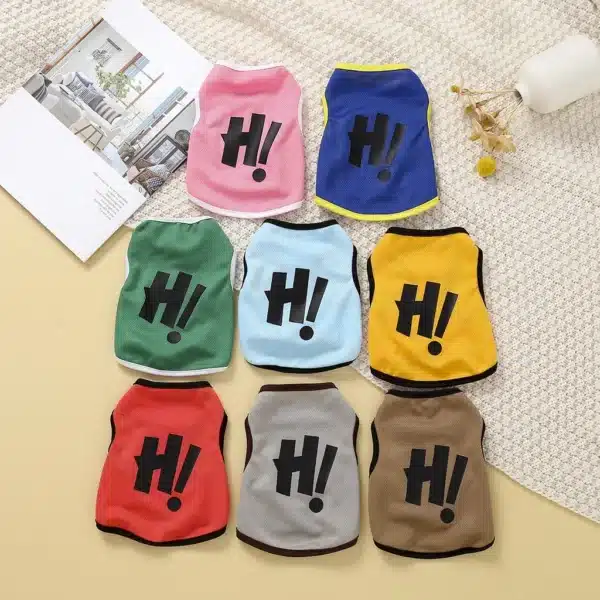 Dog Clothes Pet Shirts Puppy Soft Tank Top Sleeveless Vest  Cat Apparel XS-2XL 2