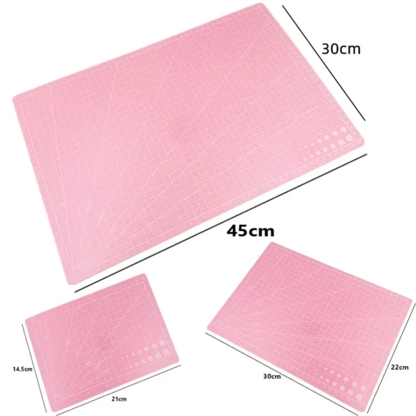 A3 A4 A5 PVC Cutting Mat Workbench Patchwork Sewing Manual DIY Knife Engraving Leather Cutting Board Single Side Underlay 6