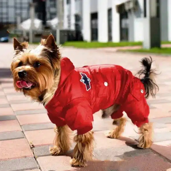 Warm Dog Coat Jacket Four Legs Jumpsuit Pants Apparel Winter Waterproof Pet Dog Clothes Fashion for Chihuahua Yorkie 1