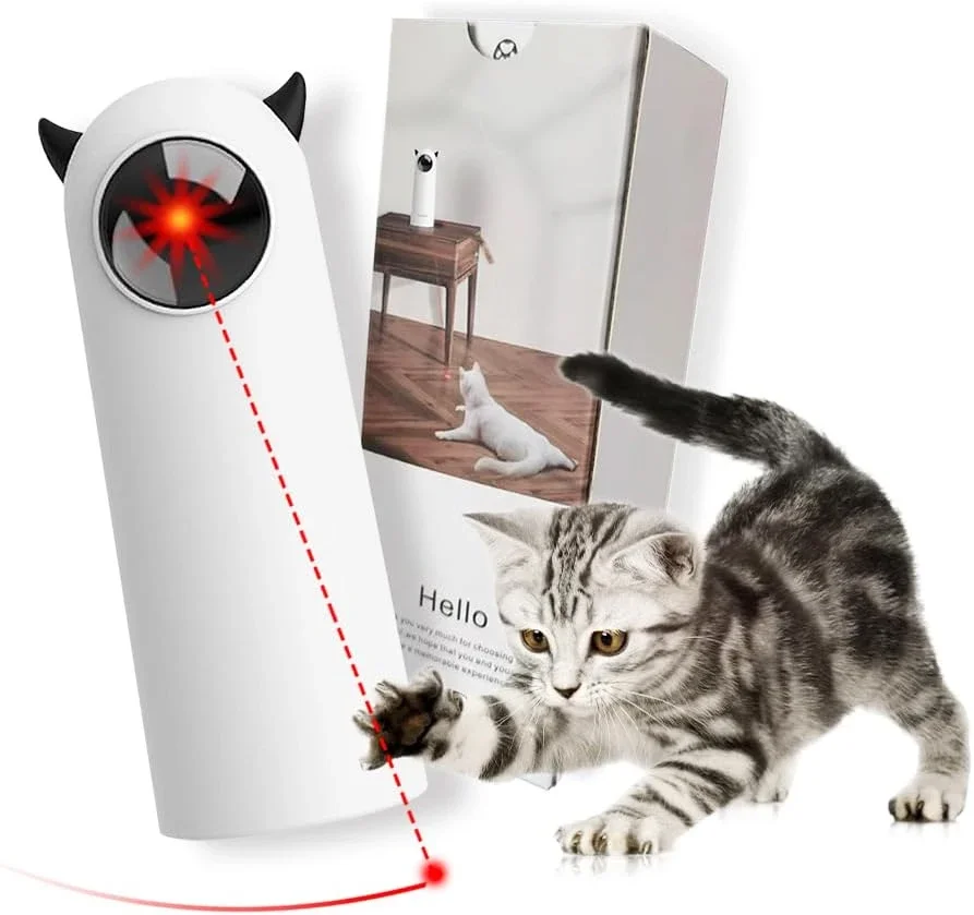 Automatic Cat Toys LED Laser Interactive Smart Teasing Pet Handheld Electronic Indoor Random Laser Cats Toy Accessories For Dog 1