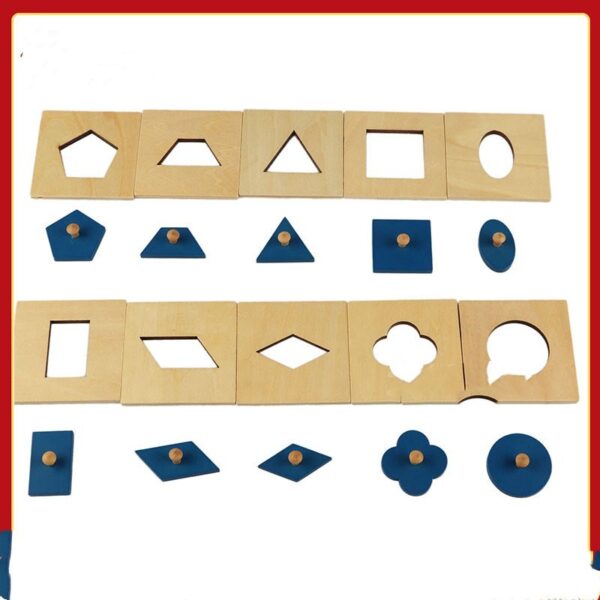 Toy Family Set Geometric Figure Panel Puzzle Teaching Aid - Image 4