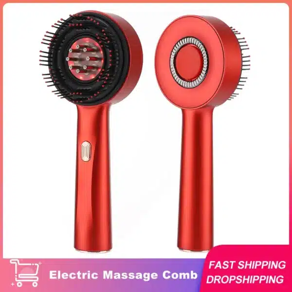 Electric Massage Comb Vibration Red Light Hair Growth Massage Scalp Brush Anti Hair Loss Liquid Oil Applicator 1