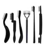 1 Pcs Black Foldable Eyelash Brush Comb Beauty Makeup Lash Separator Stainless Steel Eyelash Curler Mascara Curl Cosmetic Tool 1