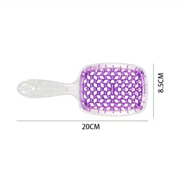 Flash Tangled Hair Comb Detangling Hair Brush Massage Combs Hollow Out Wet Curly Hair Brush Barber Comb Salon Hair Styling Tools 6