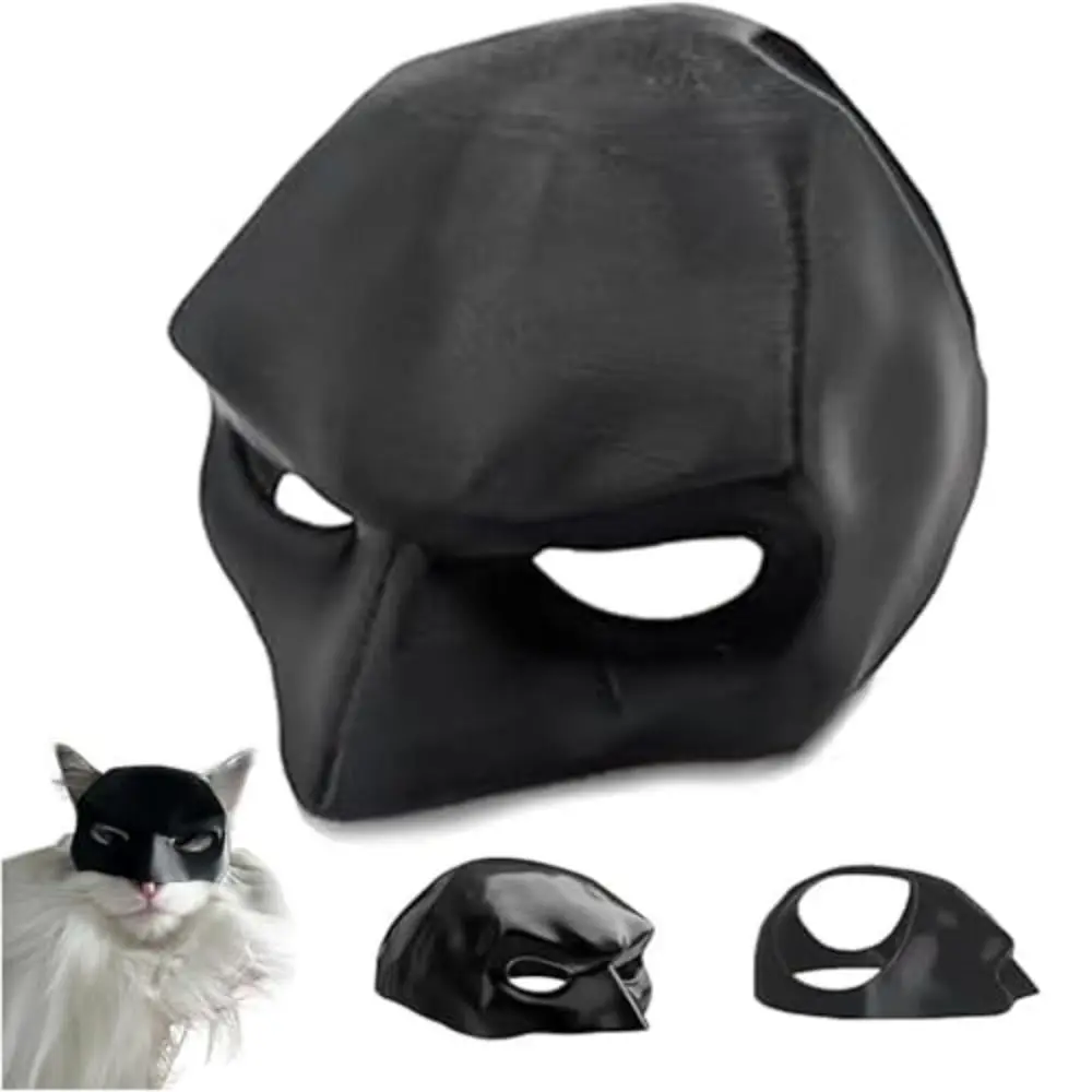 New Black Bat Cat Avenger Mask Matte Cute Bat Mask Cool Superhero Pet Toys For Cats And Dogs 1